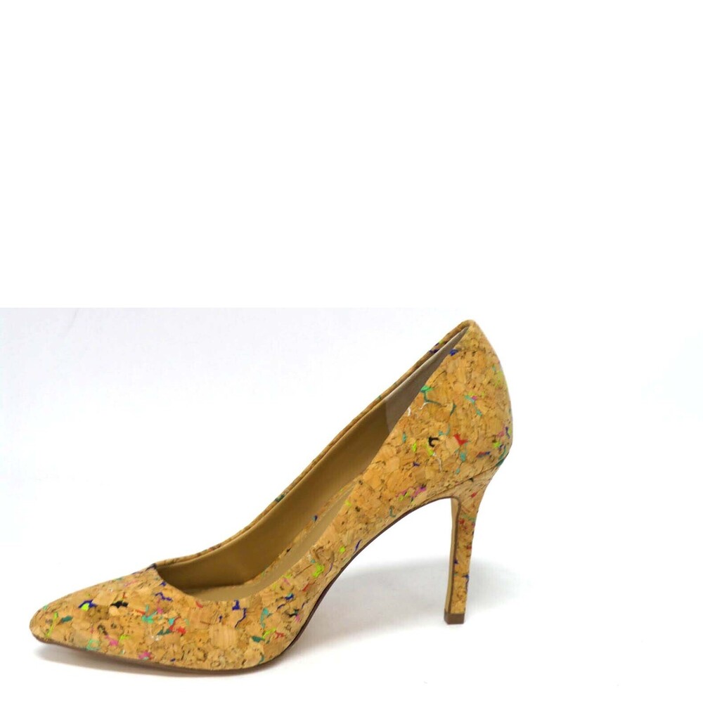 G.I.L.I. Pointed Toe Pumps Jill Cork Multi - Medium - Picture 3 of 6